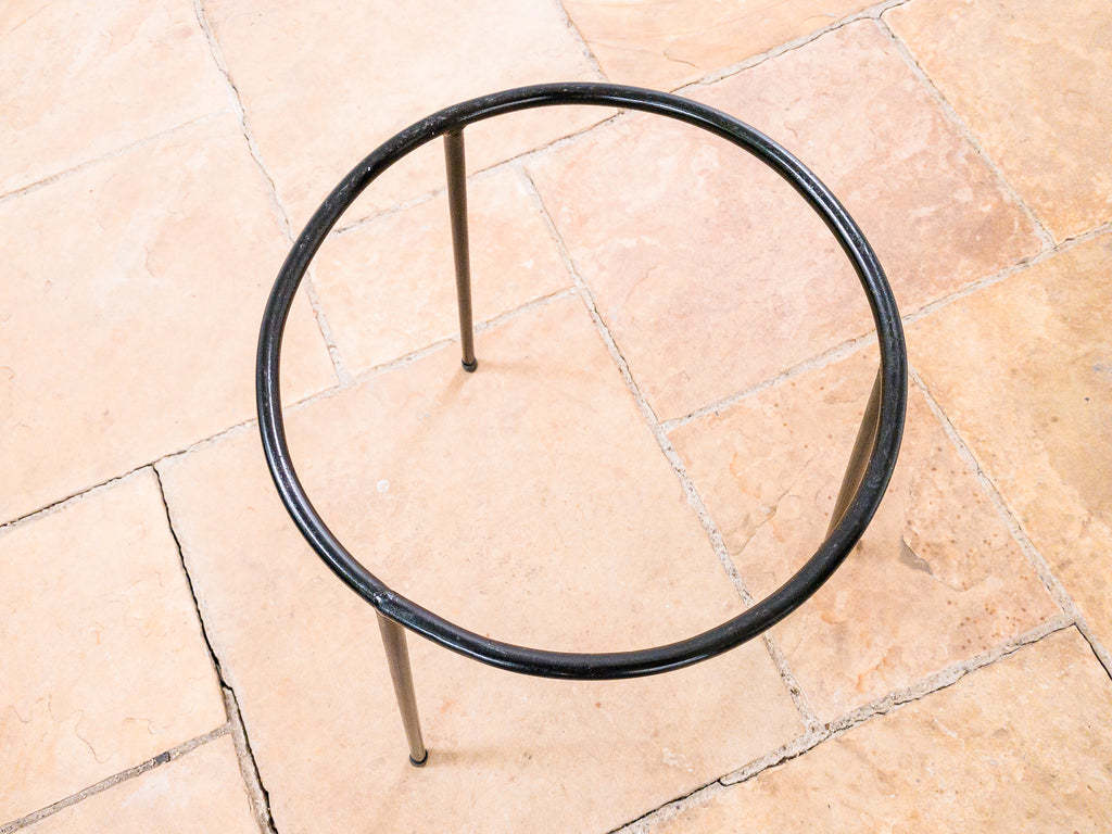 Carlo Hauner | Mesa Auxiliar em Ferro e Junco