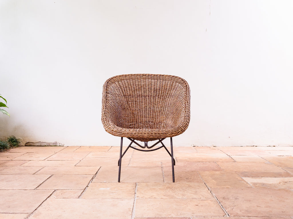 Carlo Hauner | Poltrona em Ferro e Junco I