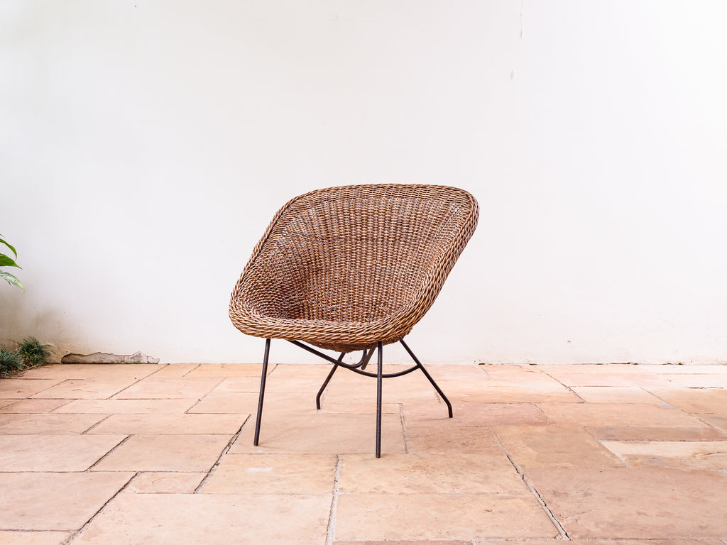 Carlo Hauner | Poltrona em Ferro e Junco I