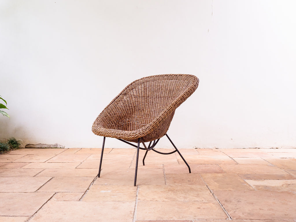 Carlo Hauner | Poltrona em Ferro e Junco I