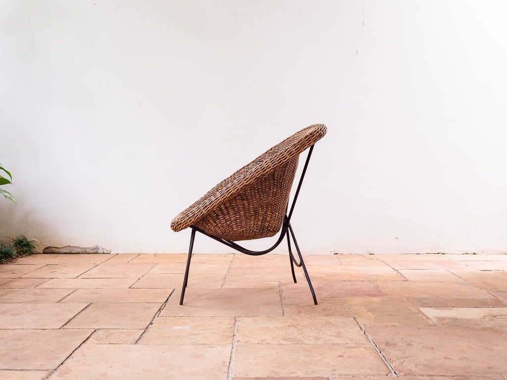 Carlo Hauner | Poltrona em Ferro e Junco I