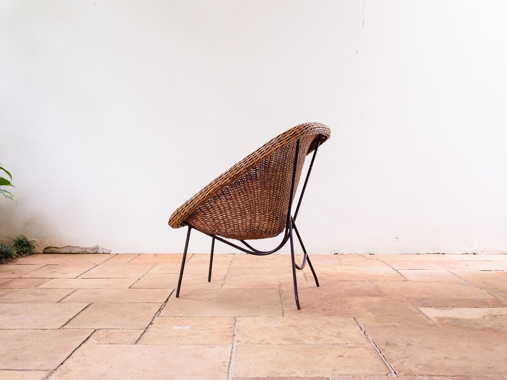 Carlo Hauner | Poltrona em Ferro e Junco I