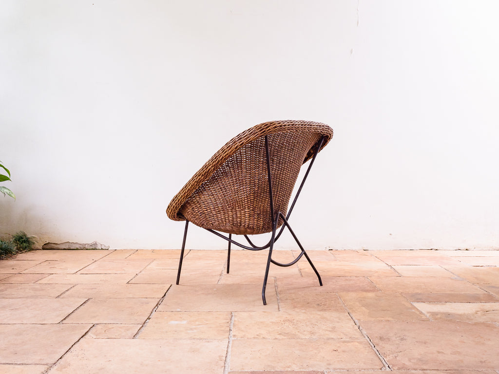 Carlo Hauner | Poltrona em Ferro e Junco I