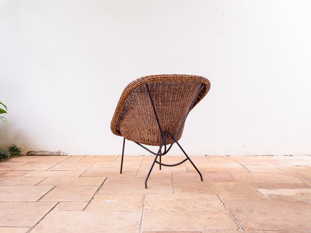 Carlo Hauner | Poltrona em Ferro e Junco I