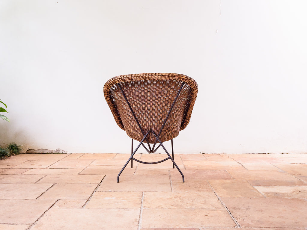 Carlo Hauner | Poltrona em Ferro e Junco I
