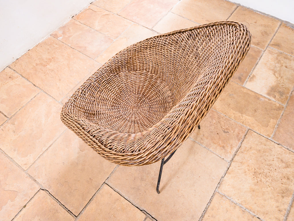 Carlo Hauner | Poltrona em Ferro e Junco I