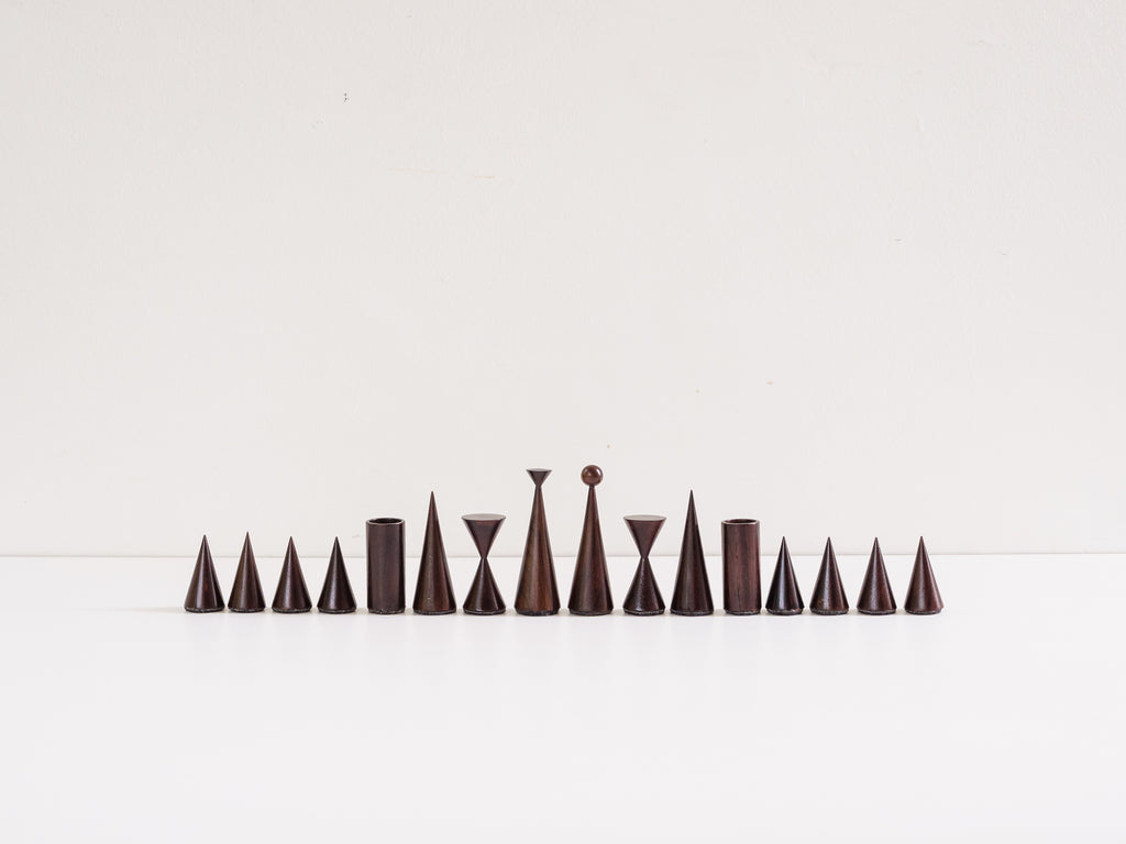 Aurelio Martinez Flores | Conjunto de Xadrez em Jacarandá e Peroba