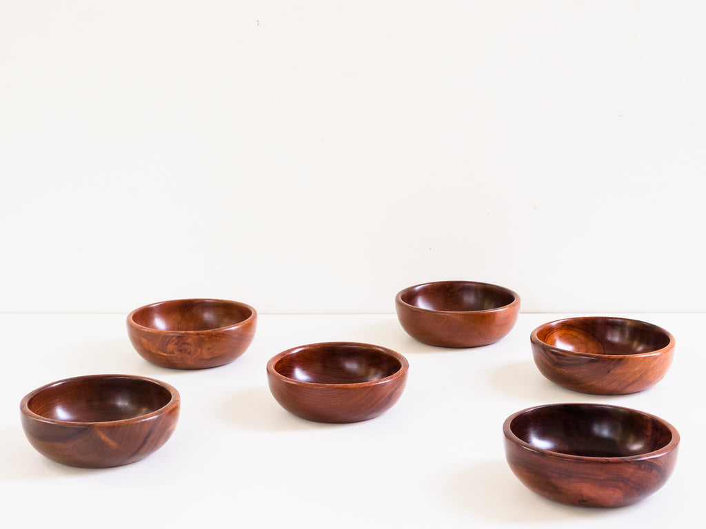 Conjunto de 6 Bowls em Madeiras Nobres