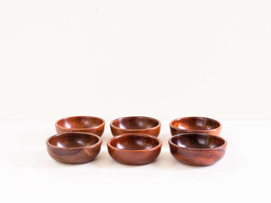Conjunto de 6 Bowls em Madeiras Nobres