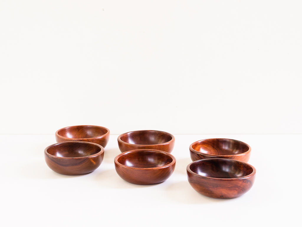 Conjunto de 6 Bowls em Madeiras Nobres