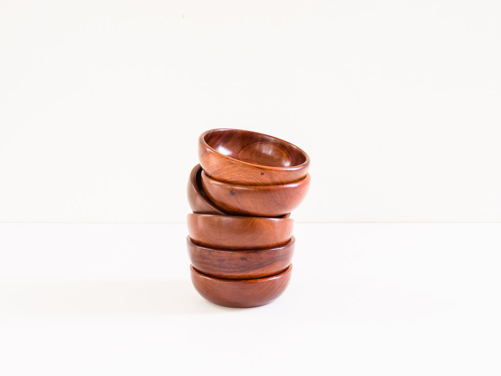 Conjunto de 6 Bowls em Madeiras Nobres
