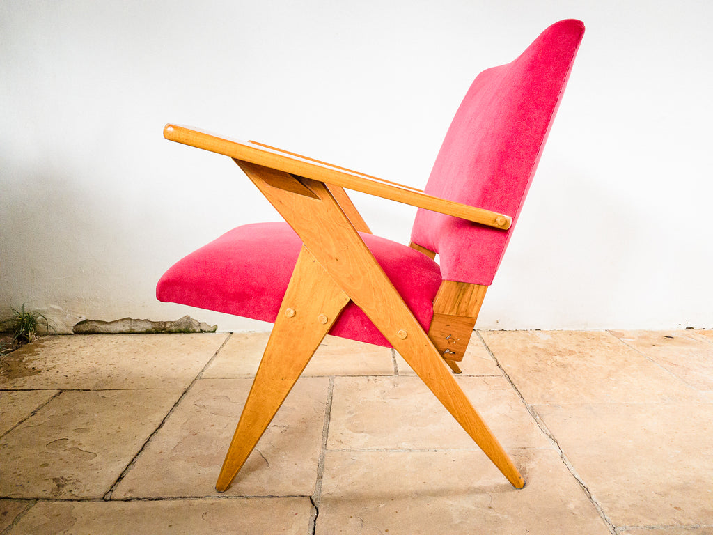 Zanine Caldas | Par de Poltronas "N" em Pau Marfim