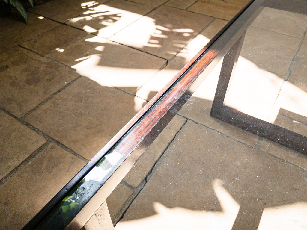 Autor Desconhecido | Mesa de Centro em Jacarandá e Vidro