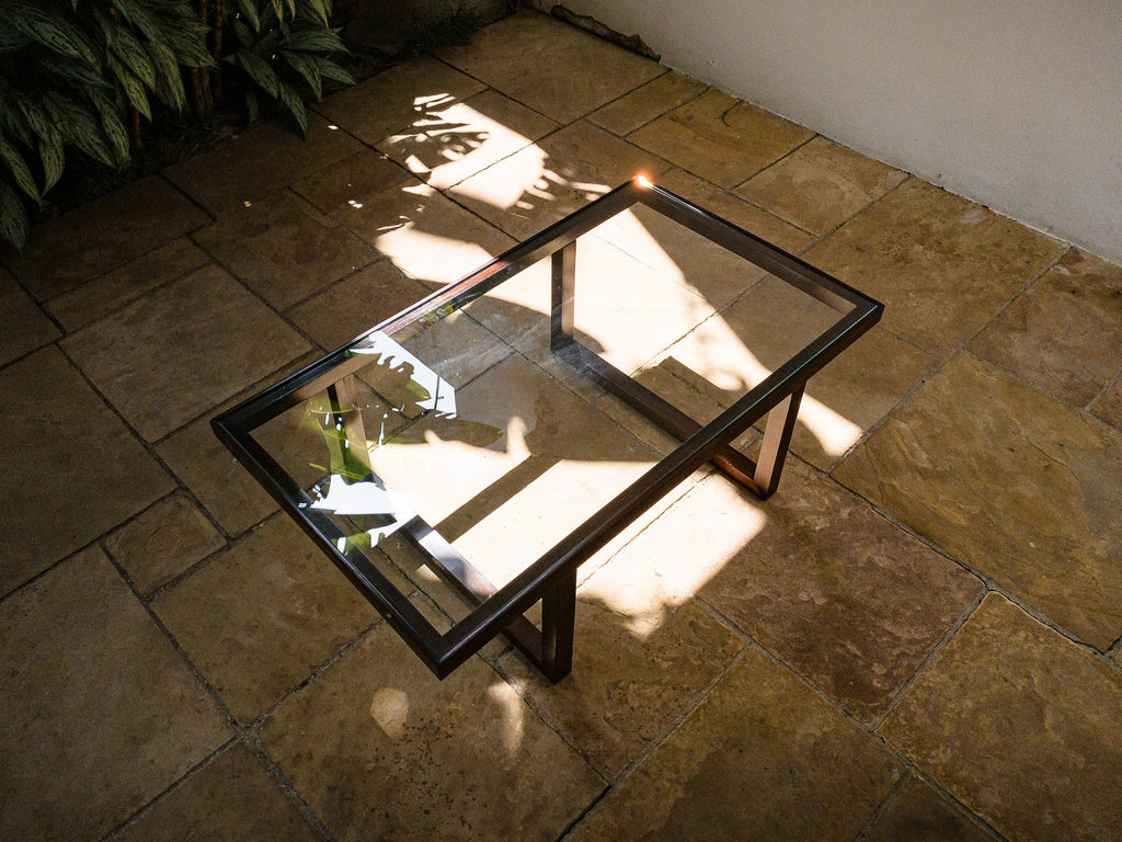 Autor Desconhecido | Mesa de Centro em Jacarandá e Vidro