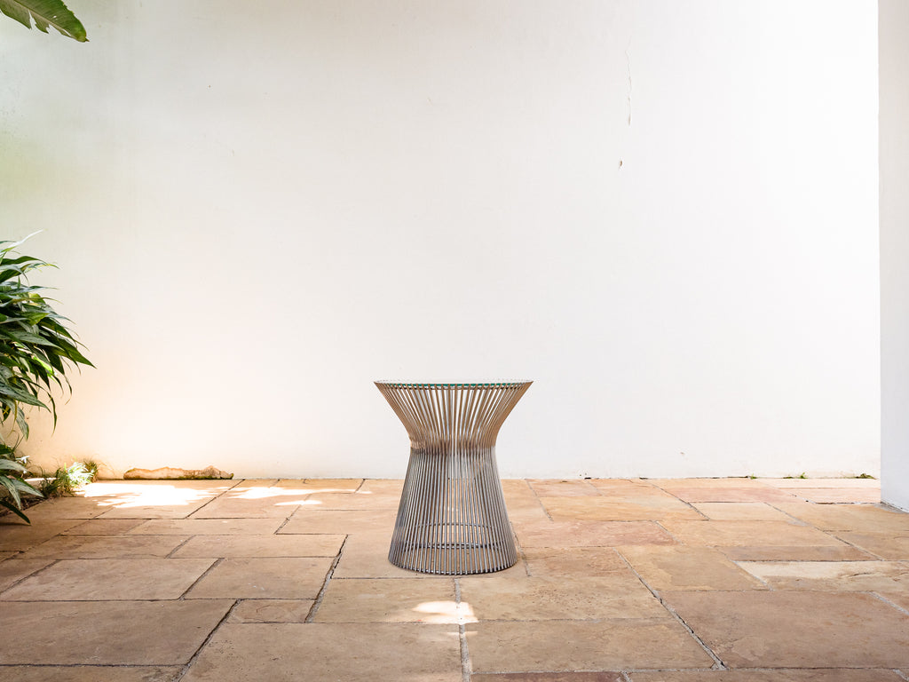 Warren Platner | Mesa Lateral em Aço Cromado