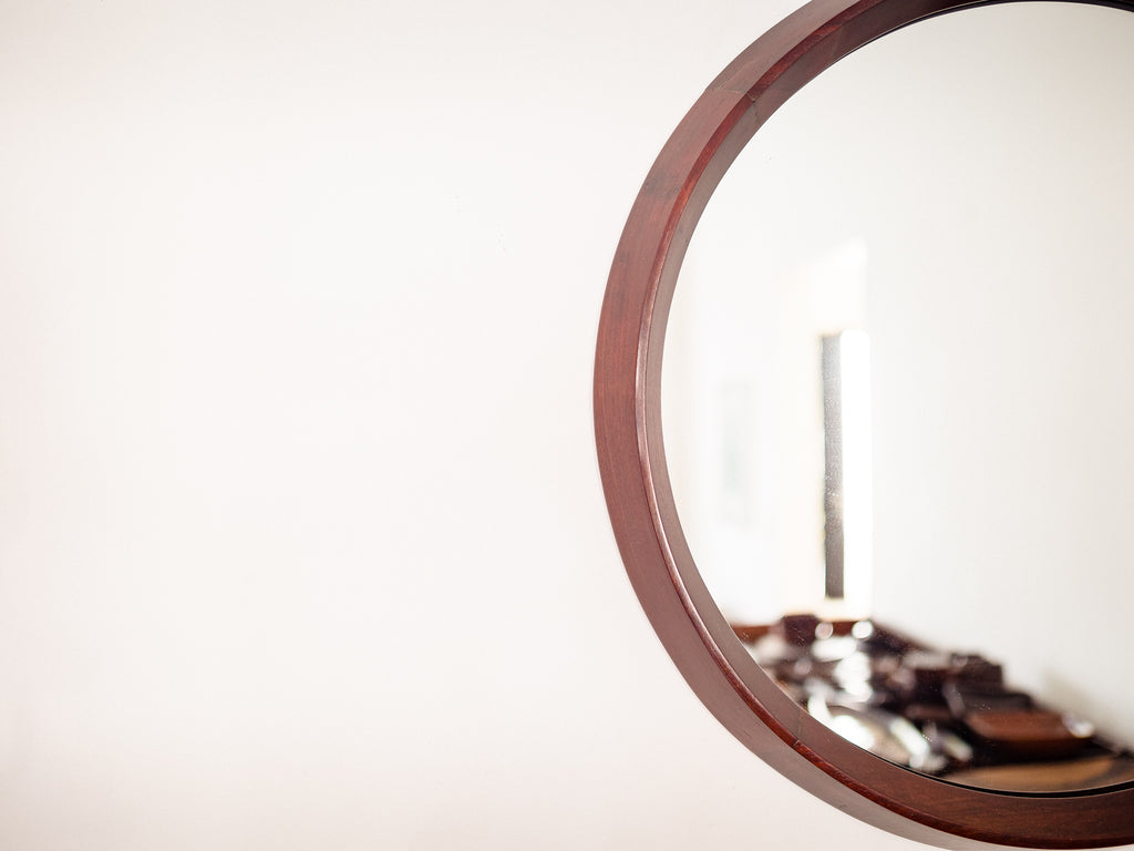 Joaquim Tenreiro (Atrib.) | Espelho Redondo em Cabreúva