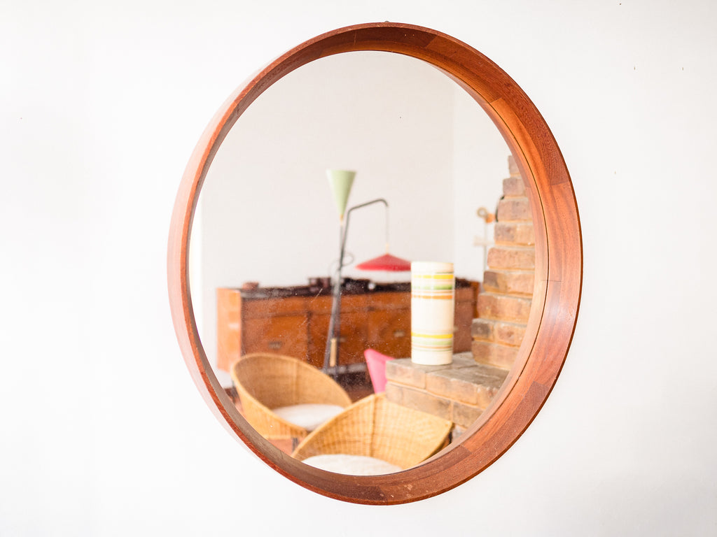 Jorge Zalszupin | Espelho Redondo em Freijó Taqueado