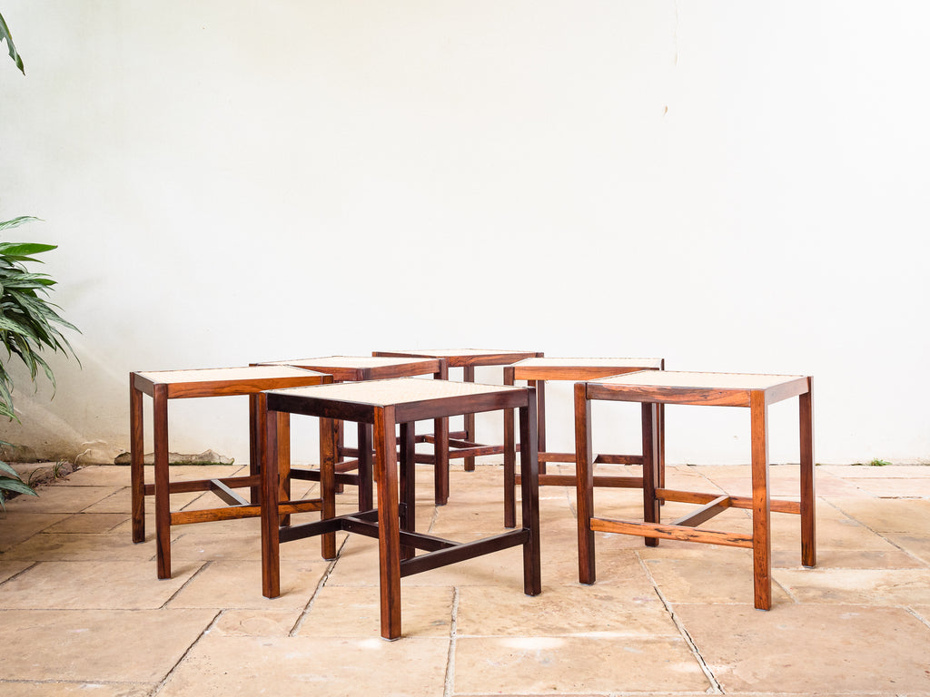 Banqueta em Jacarandá e Palhinha