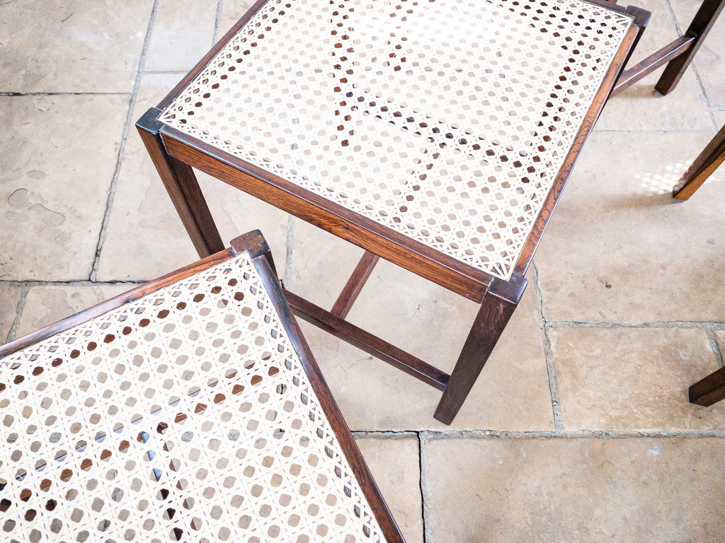 Banqueta em Jacarandá e Palhinha