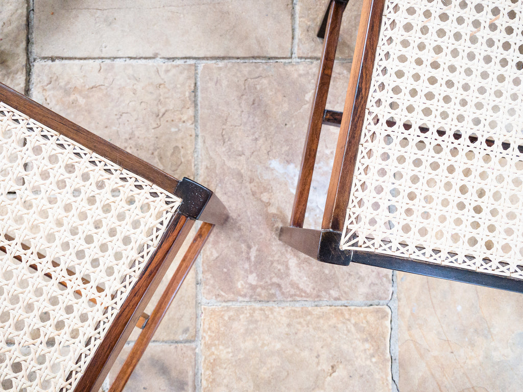 Banqueta em Jacarandá e Palhinha