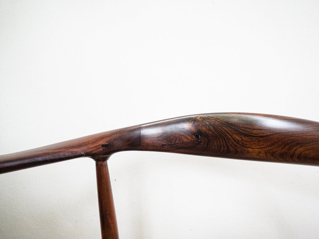 Set de 4 cadeiras em Jacarandá e Junco