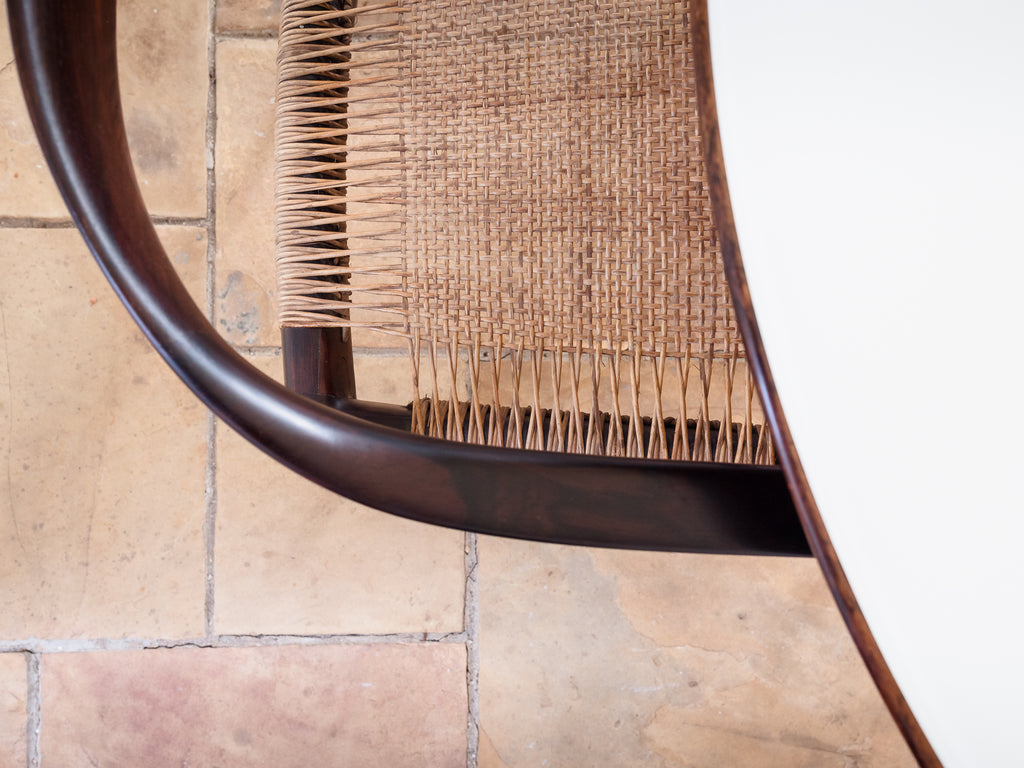 Joaquim Tenreiro | Mesa de Jantar em Jacarandá, Vidro e Granito