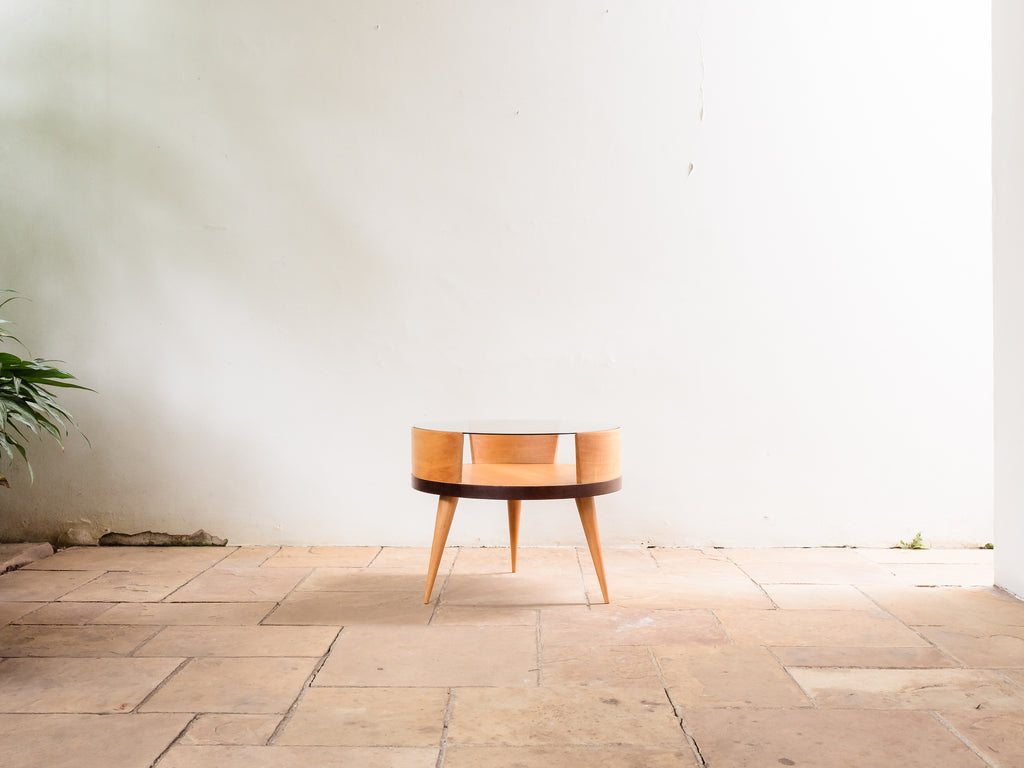 Martin Eisler | Mesa Lateral em Pau Marfim e Imbuia