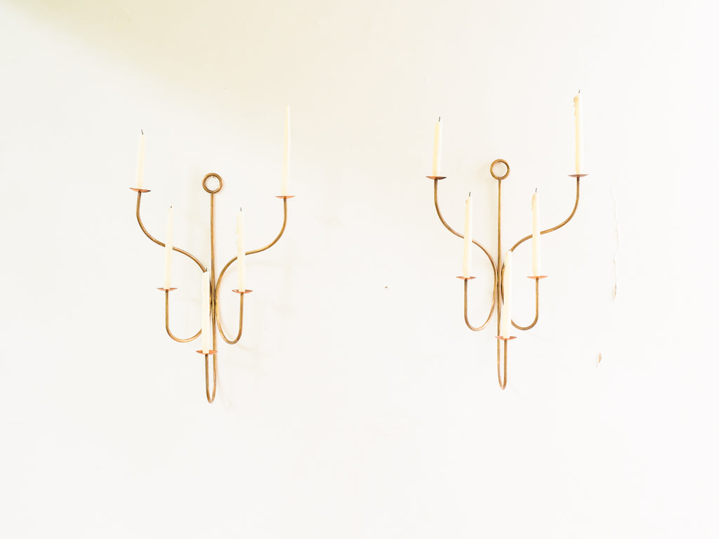 Par de Candelabros de Parede