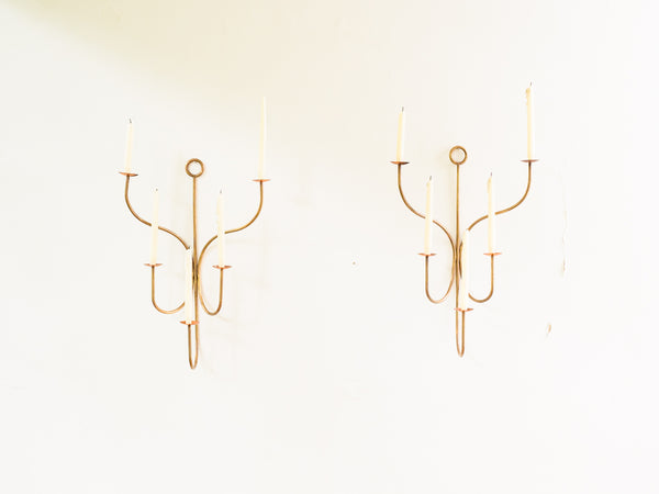 Par de Candelabros de Parede