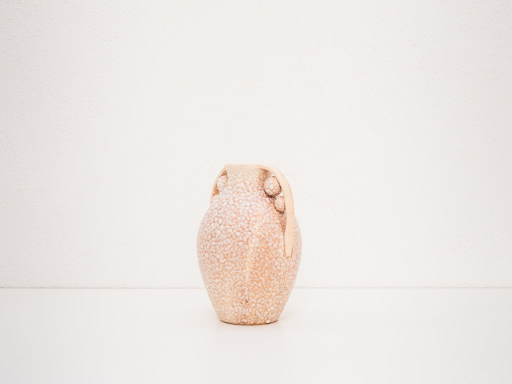 Vaso de Cerâmica Bege com Alças