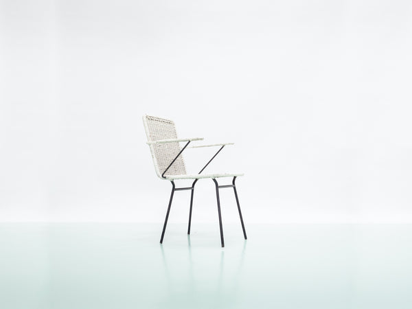 Carlo Hauner | Cadeira com Braço em Ferro e Junco