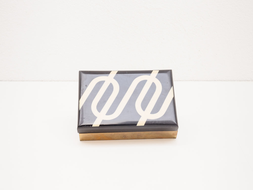 Porta-Jóias com Tampa de Resina