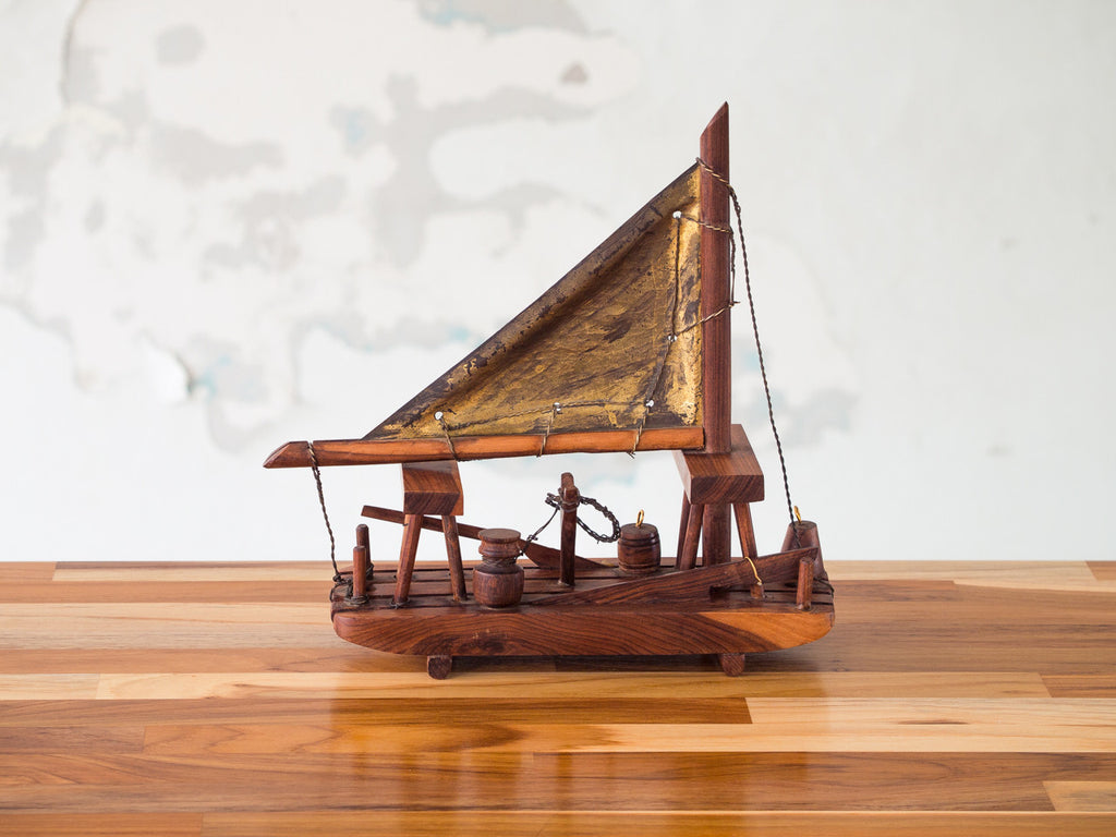 Par de Jangadas Jacarandá e Latão