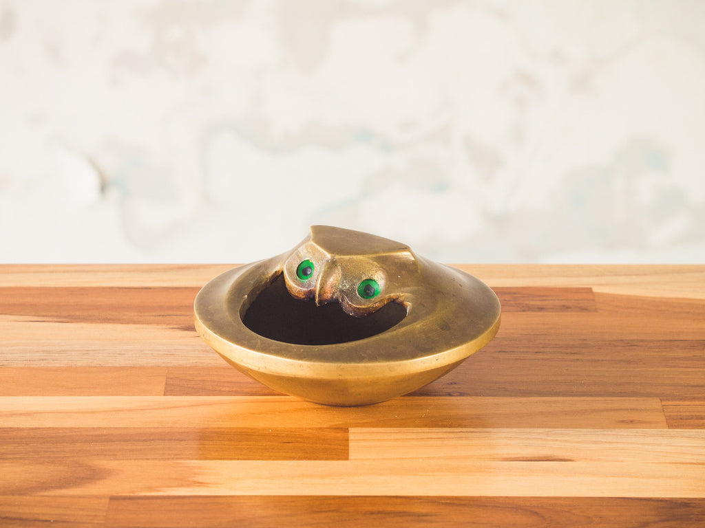 Cinzeiro Coruja em Bronze