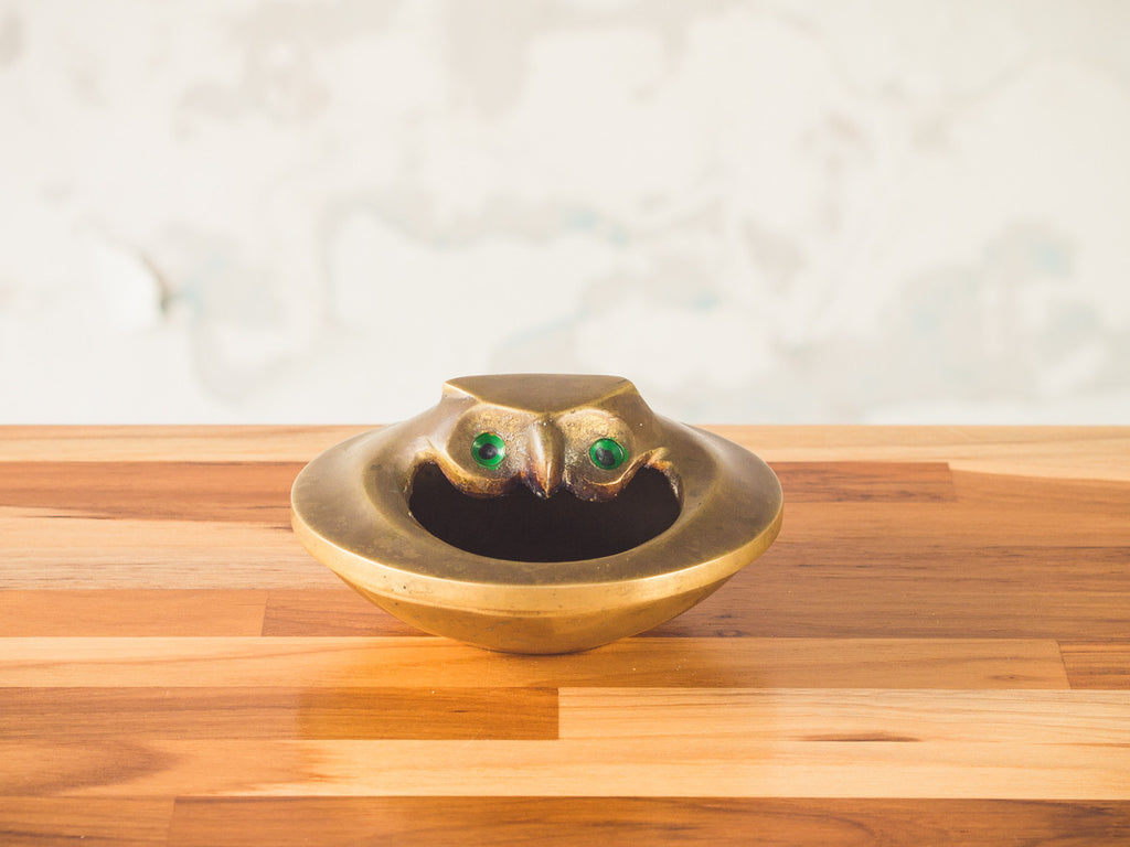 Cinzeiro Coruja em Bronze