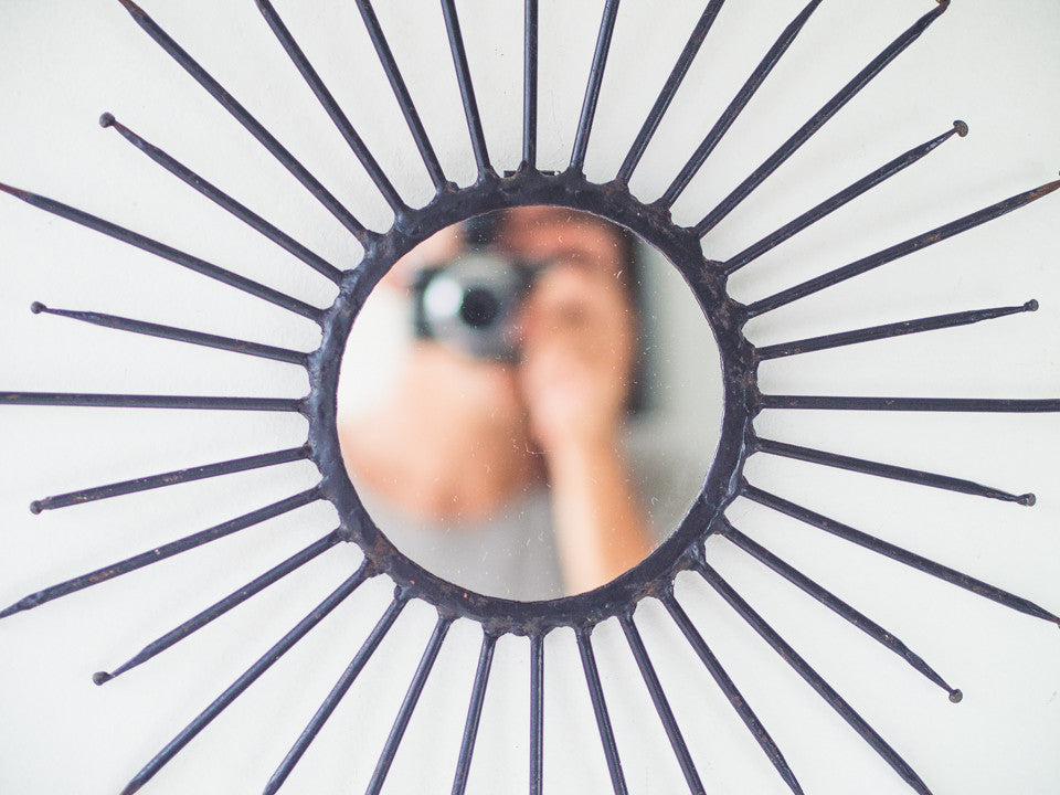 Espelho Starburst Ferro Fundido