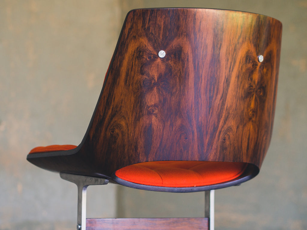 Jorge Zalszupin | Cadeira Jacarandá e Alumínio