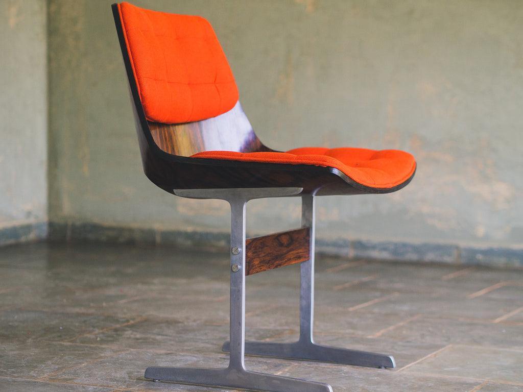 Jorge Zalszupin | Cadeira Jacarandá e Alumínio