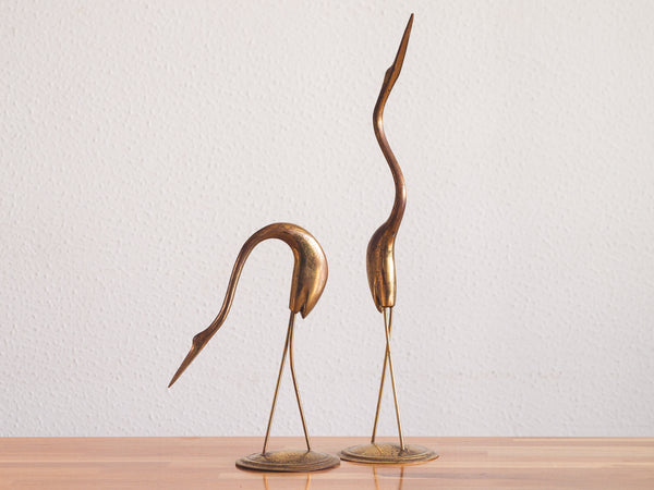 Par de Garças em Bronze