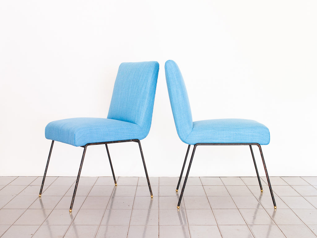 Par de Cadeiras Ferro e Linho 