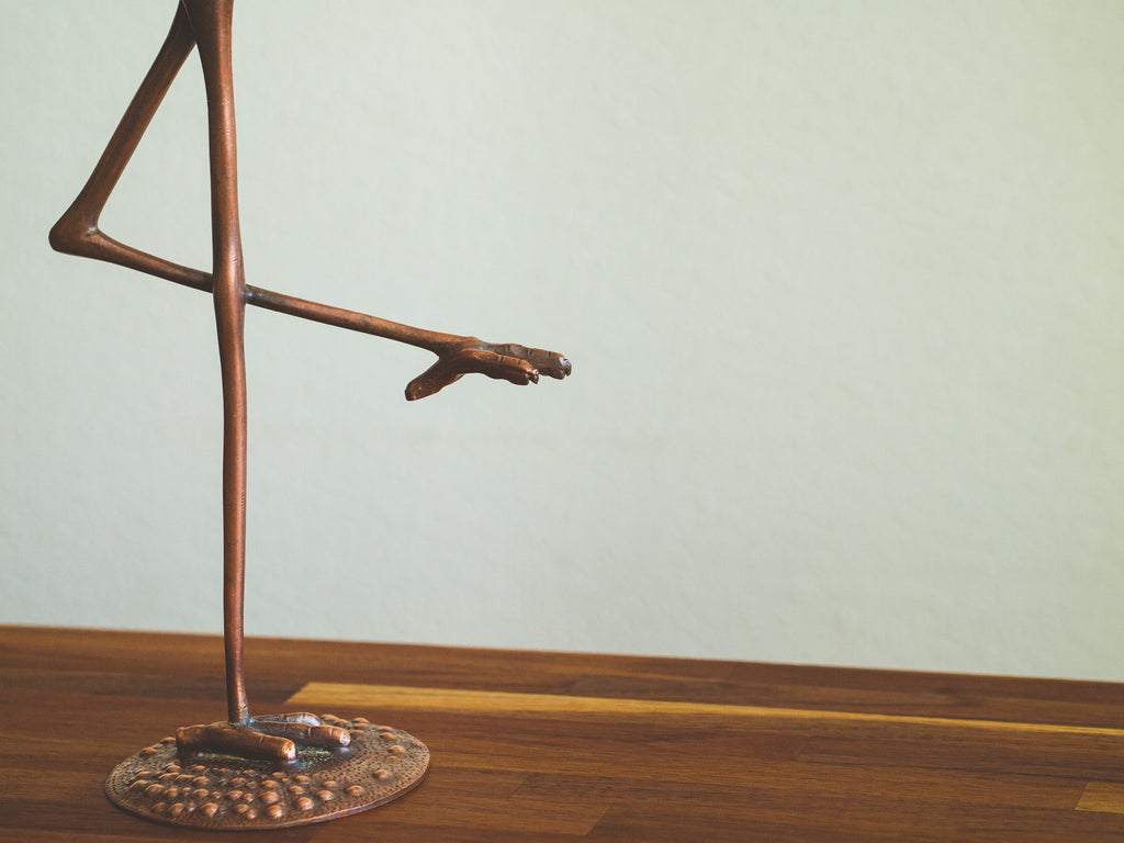 Casal de Flamingos em Cobre