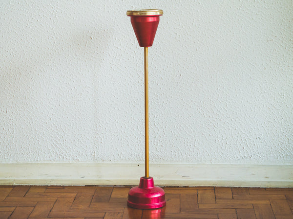 Cinzeiro Pedestal Rosa / Ouro