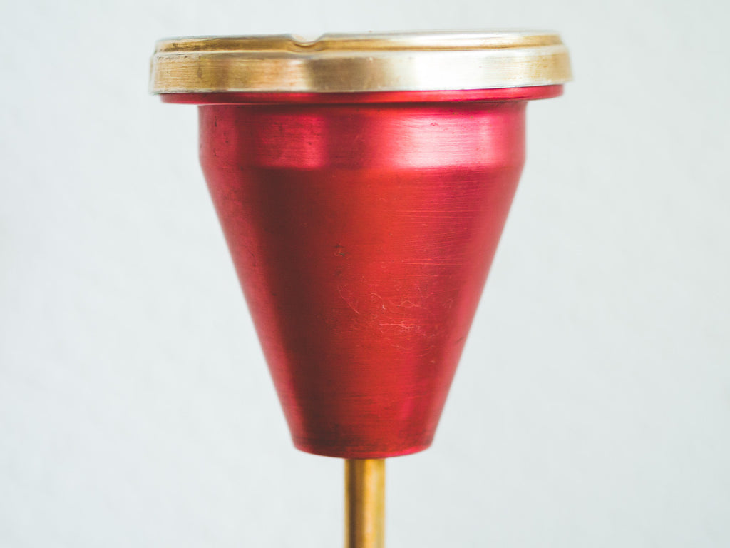 Cinzeiro Pedestal Rosa / Ouro
