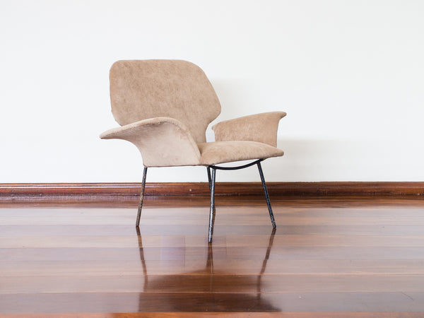 Martin Eisler | Poltrona em Ferro e Veludo