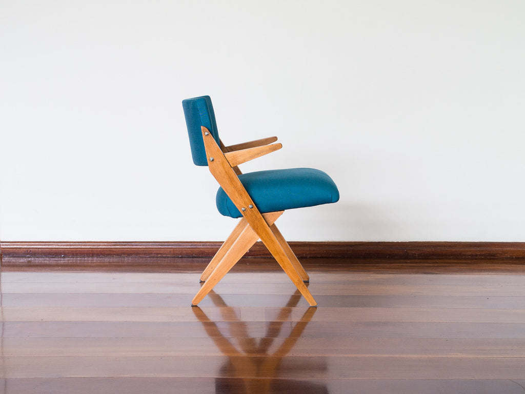 Zanine Caldas | Cadeira Tesoura com Braços