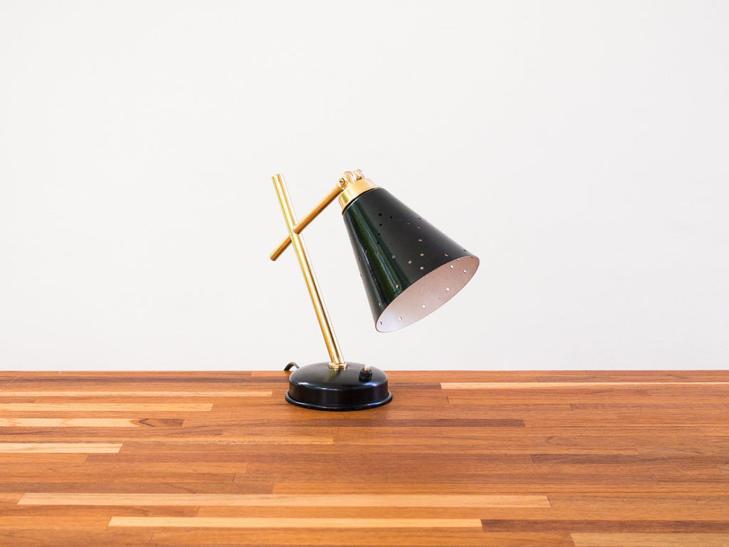 Luminária Preto / Latão