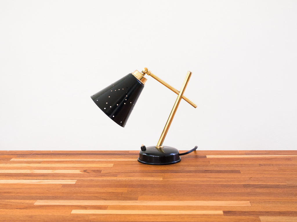 Luminária Preto / Latão