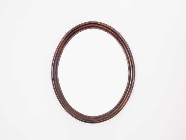 Espelho Oval Jacarandá