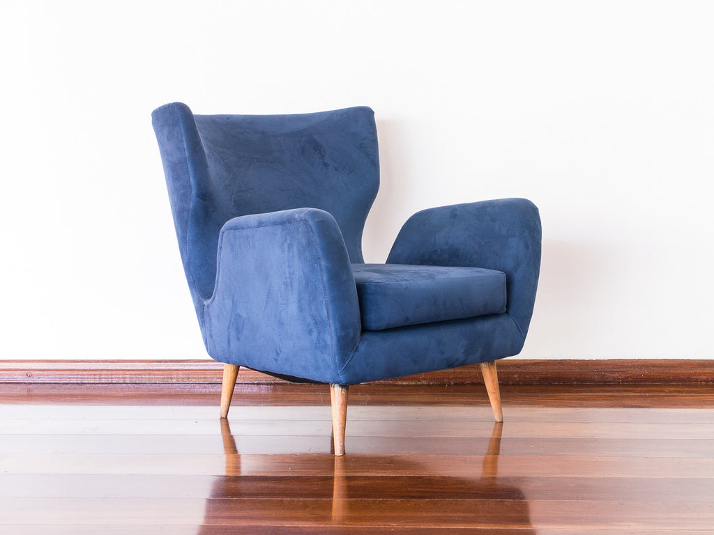 Bergère Veludo Azul