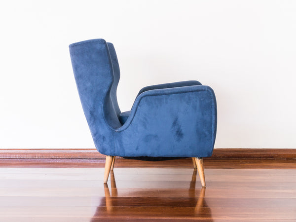 Bergère Veludo Azul